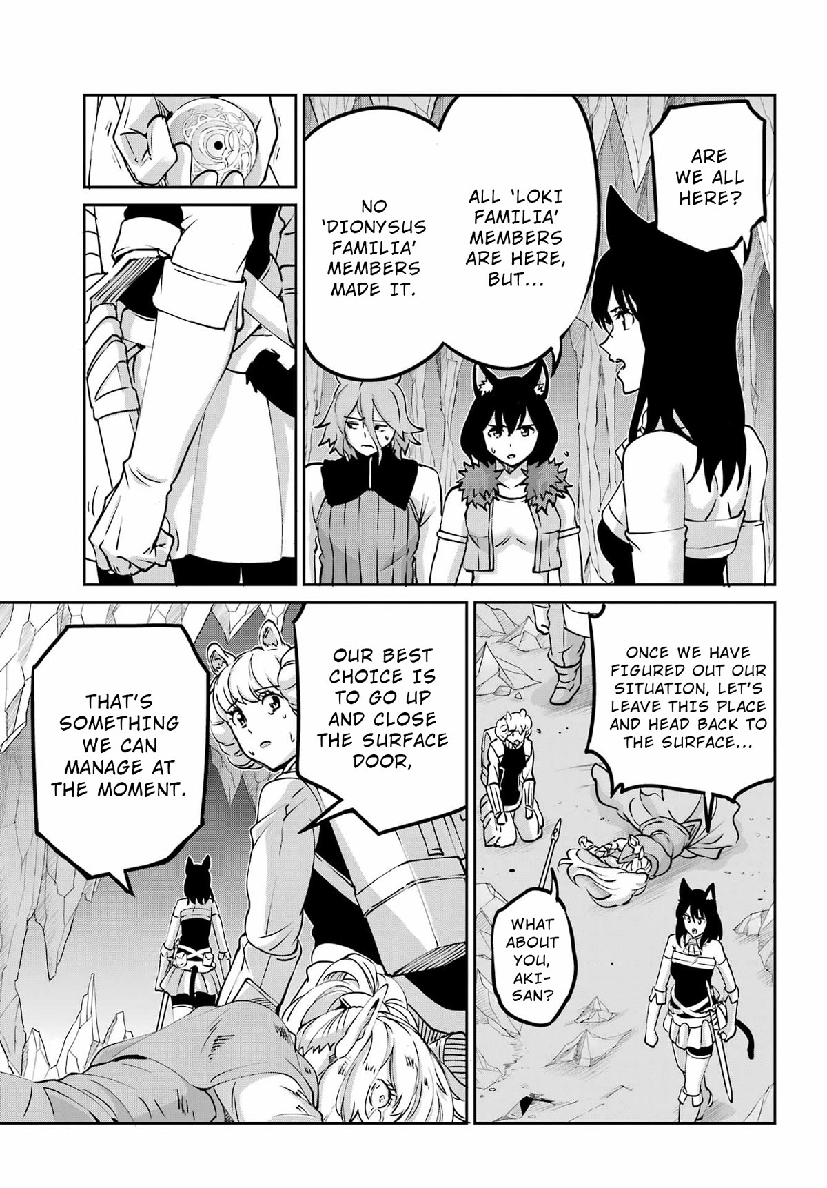 Dungeon ni Deai o Motomeru no wa Machigatte Iru Darou ka Gaiden - Sword Oratoria Chapter 108 page 42 - Chapter 108: The Greed