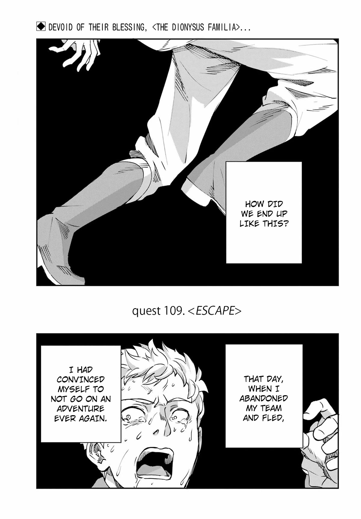 Dungeon ni Deai o Motomeru no wa Machigatte Iru Darou ka Gaiden - Sword Oratoria Chapter 109 page 3 - Chapter 109: Escape