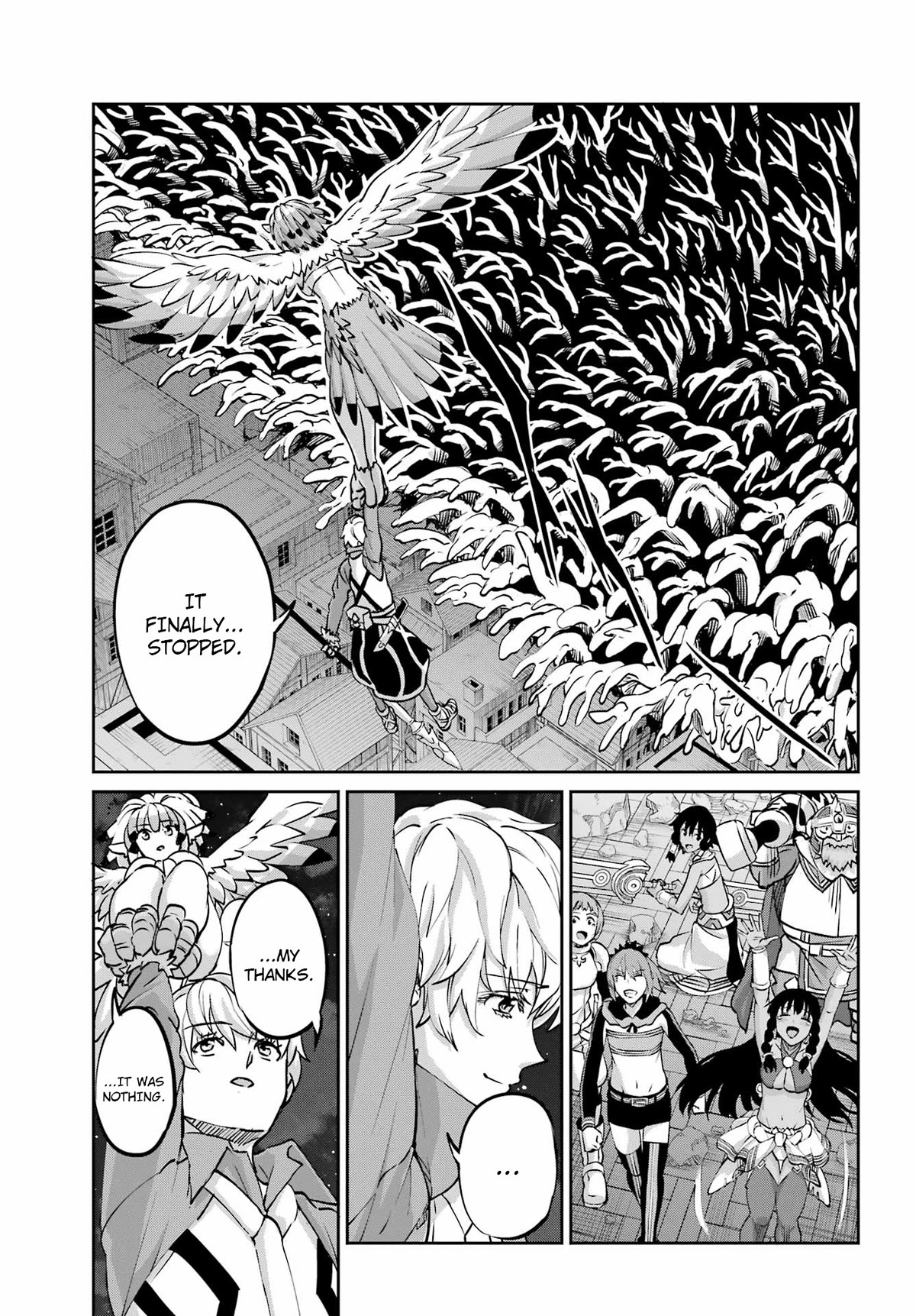 Dungeon ni Deai o Motomeru no wa Machigatte Iru Darou ka Gaiden - Sword Oratoria Chapter 109 page 40 - Chapter 109: Escape