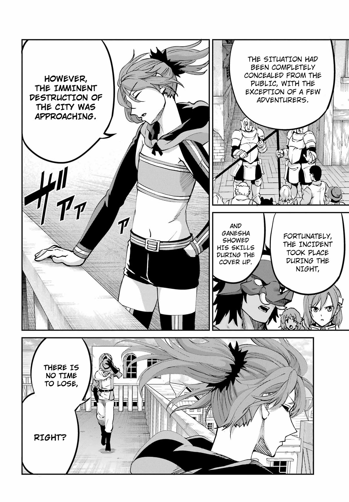 Dungeon ni Deai o Motomeru no wa Machigatte Iru Darou ka Gaiden - Sword Oratoria Chapter 109 page 44 - Chapter 109: Escape