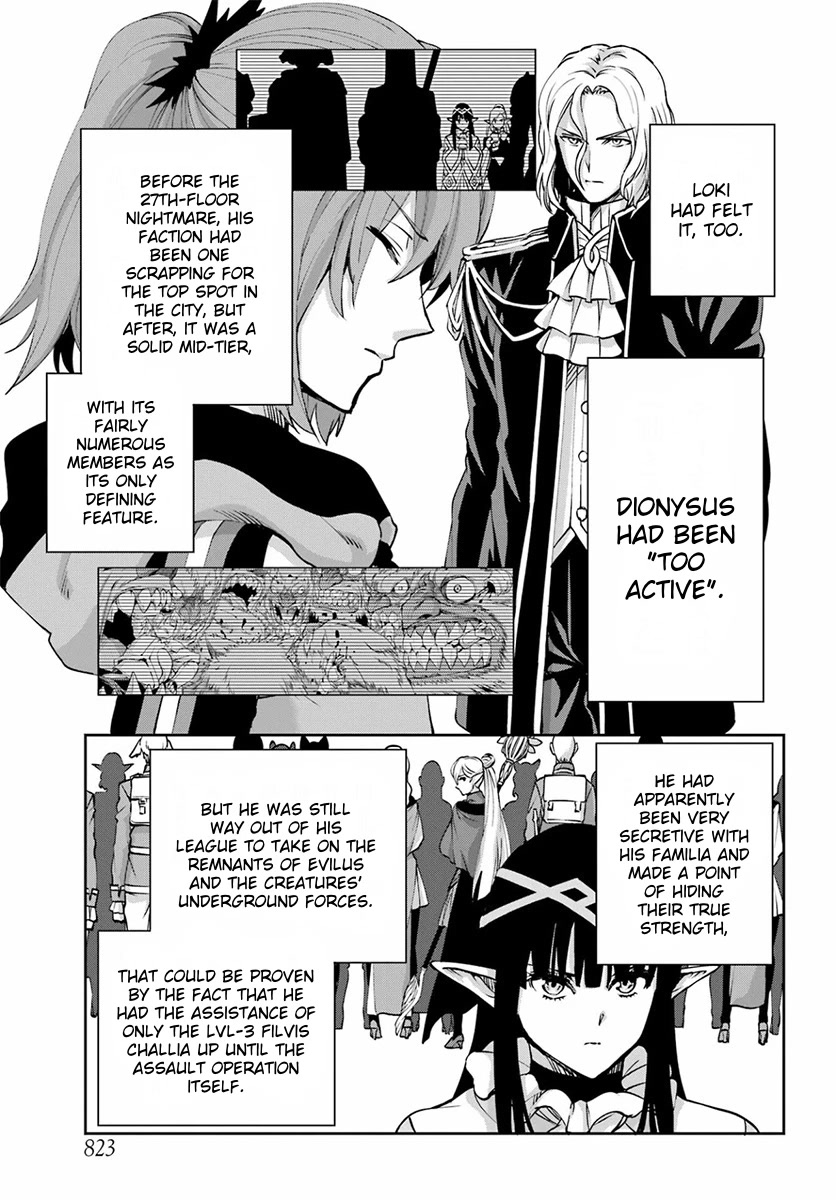 Dungeon ni Deai o Motomeru no wa Machigatte Iru Darou ka Gaiden - Sword Oratoria Chapter 110 page 13 - Chapter 110: Whodunit