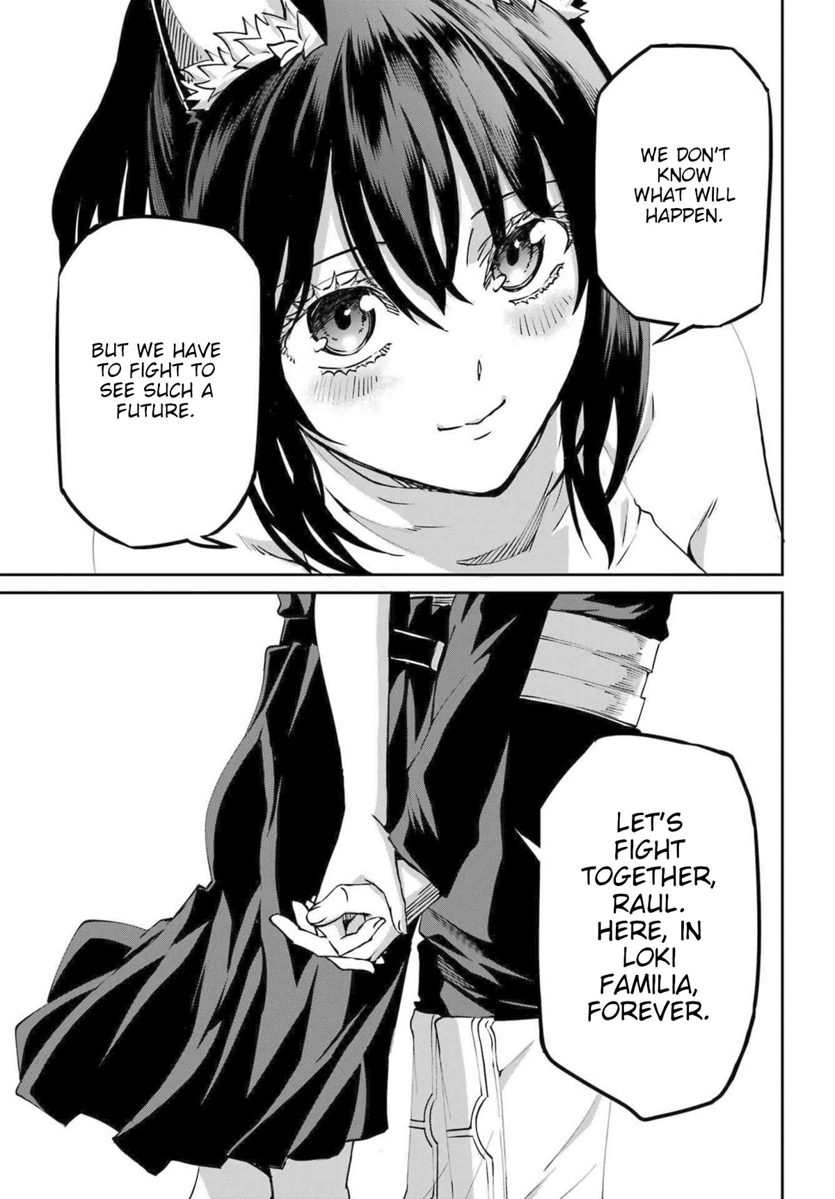Dungeon ni Deai o Motomeru no wa Machigatte Iru Darou ka Gaiden - Sword Oratoria Chapter 111 page 29 - Chapter 111: By your Side