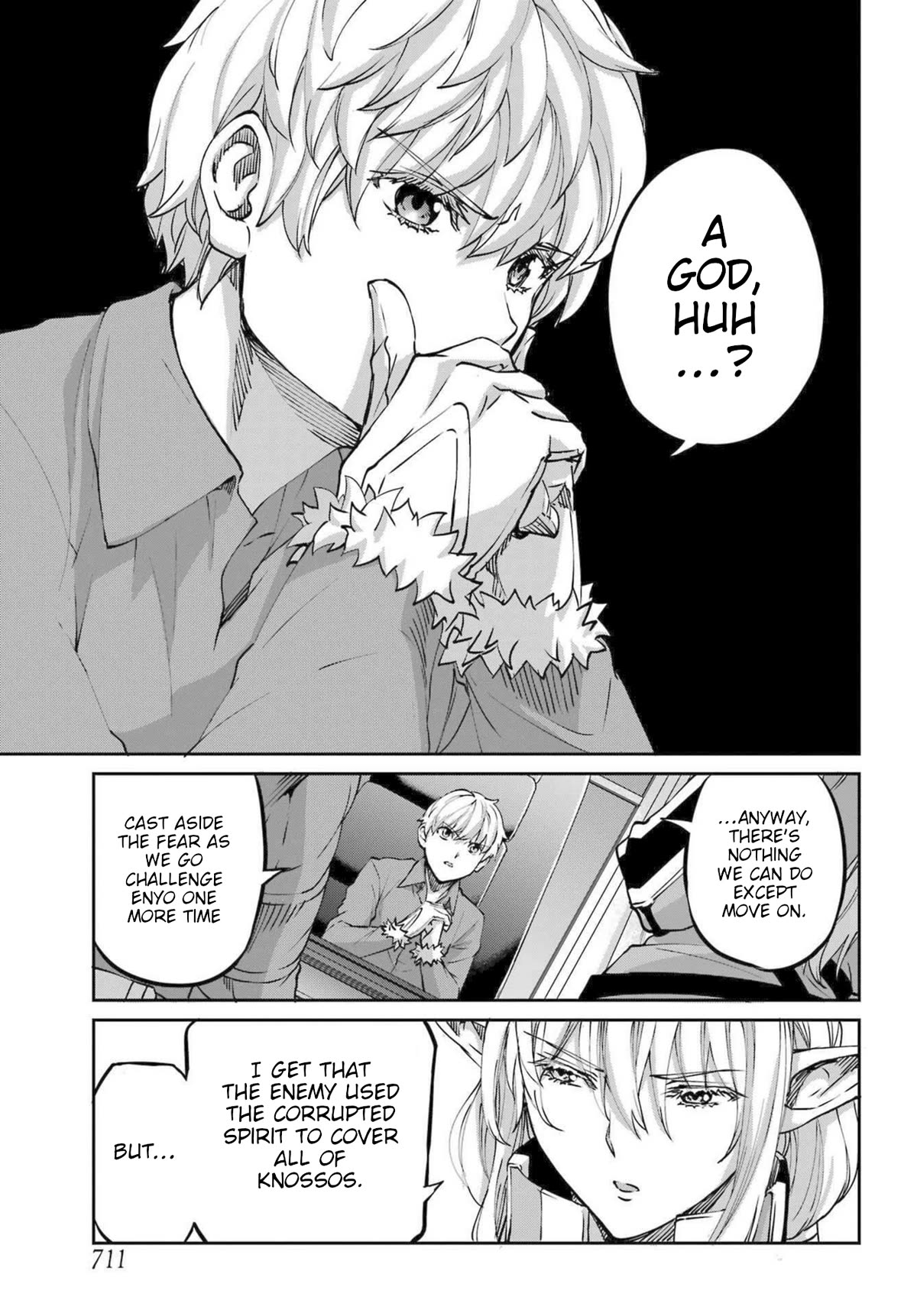 Dungeon ni Deai o Motomeru no wa Machigatte Iru Darou ka Gaiden - Sword Oratoria Chapter 111 page 35 - Chapter 111: By your Side