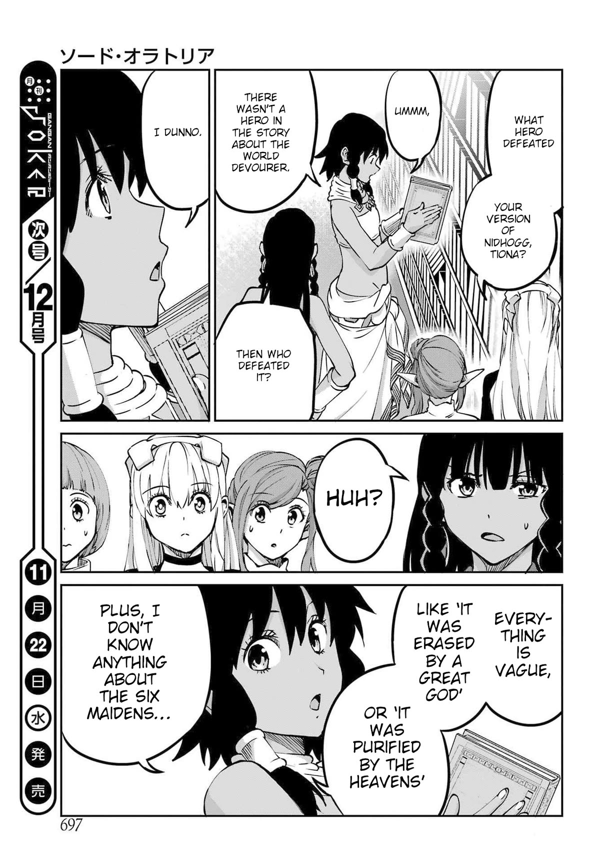 Dungeon ni Deai o Motomeru no wa Machigatte Iru Darou ka Gaiden - Sword Oratoria Chapter 113 page 38 - Chapter 113: Premonition