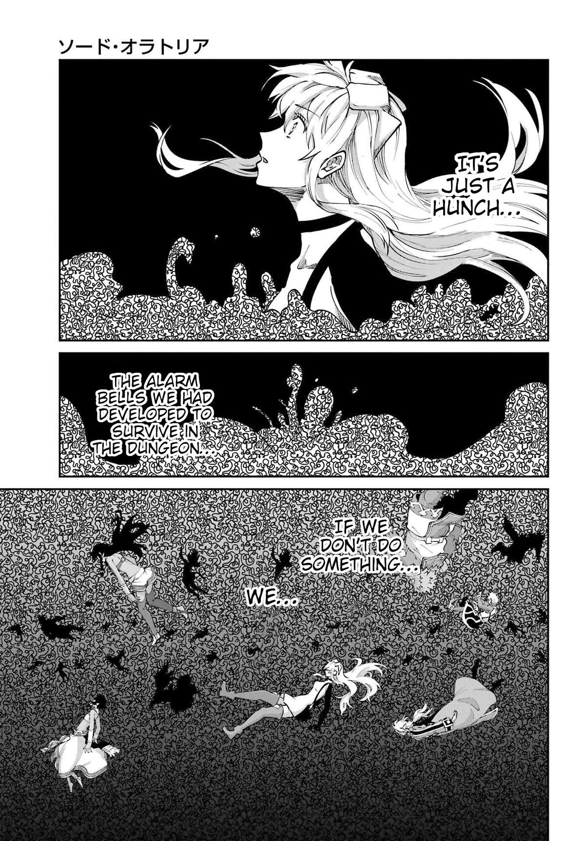 Dungeon ni Deai o Motomeru no wa Machigatte Iru Darou ka Gaiden - Sword Oratoria Chapter 113 page 42 - Chapter 113: Premonition