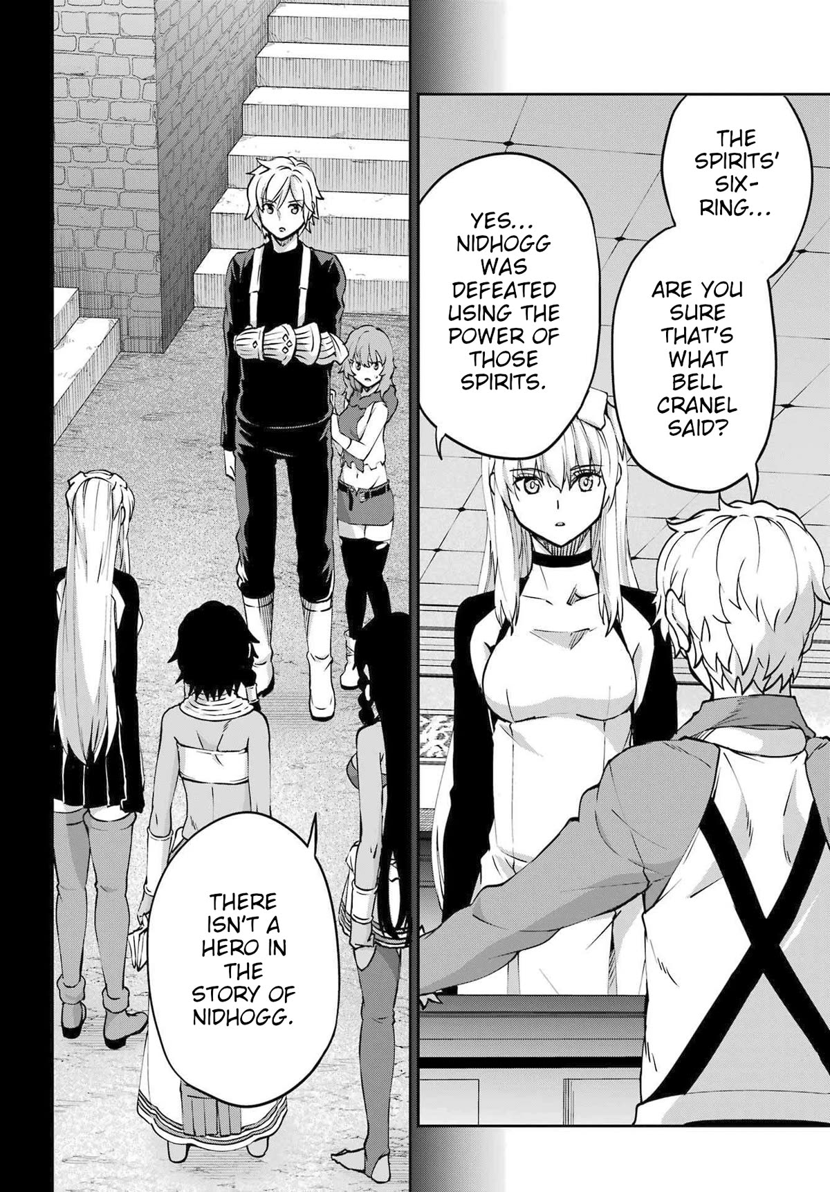 Dungeon ni Deai o Motomeru no wa Machigatte Iru Darou ka Gaiden - Sword Oratoria Chapter 114 page 10 - Chapter 114: Whispering