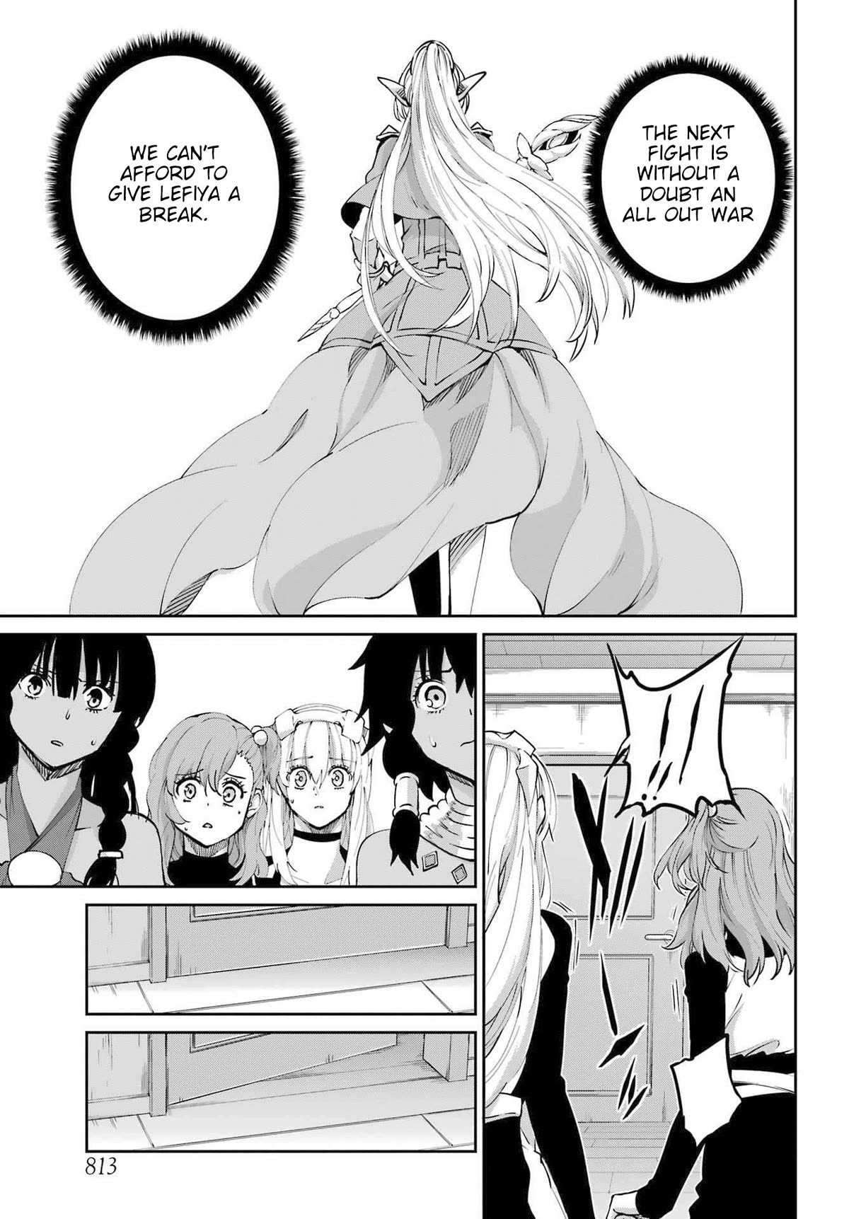 Dungeon ni Deai o Motomeru no wa Machigatte Iru Darou ka Gaiden - Sword Oratoria Chapter 114 page 36 - Chapter 114: Whispering