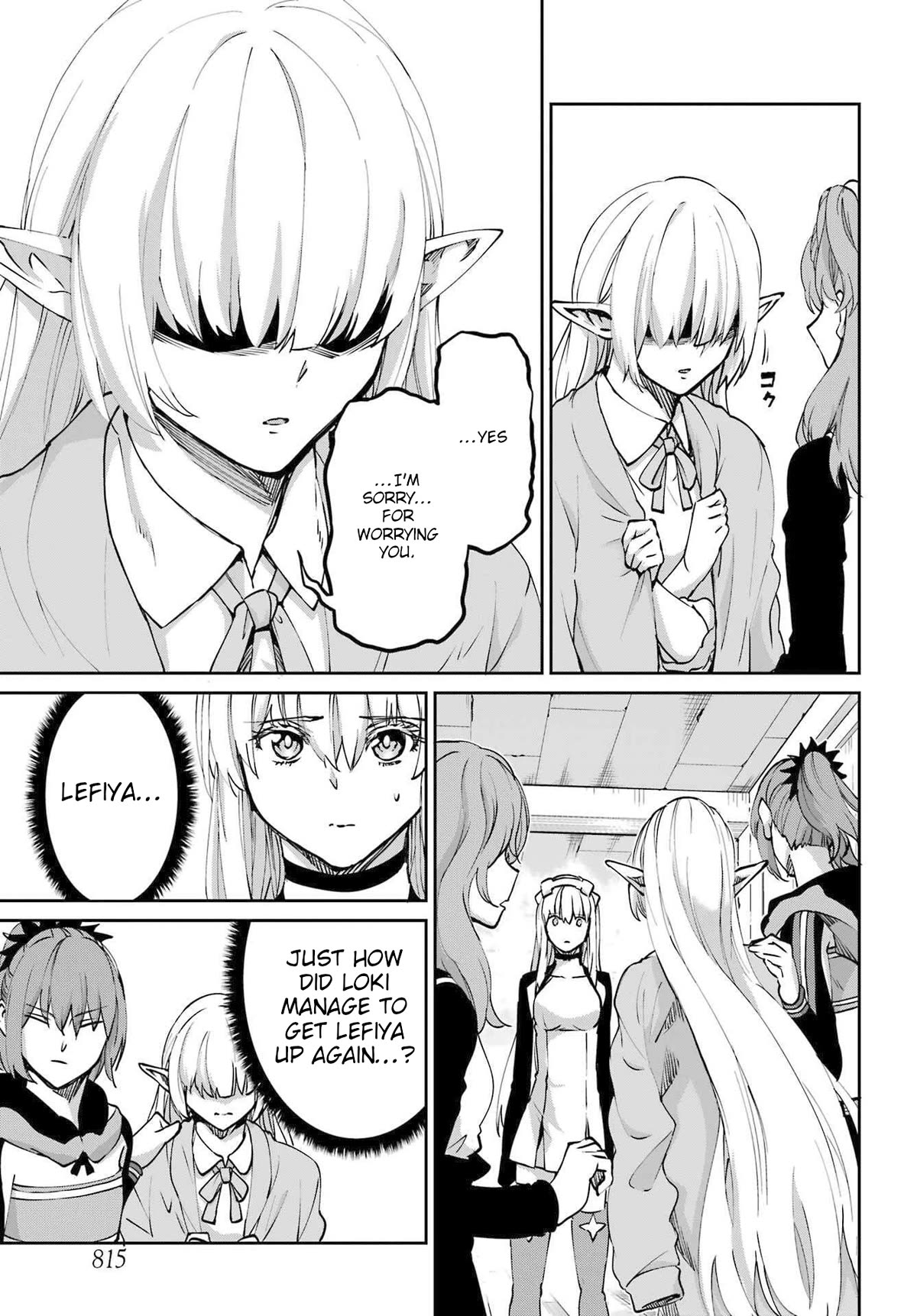 Dungeon ni Deai o Motomeru no wa Machigatte Iru Darou ka Gaiden - Sword Oratoria Chapter 114 page 38 - Chapter 114: Whispering