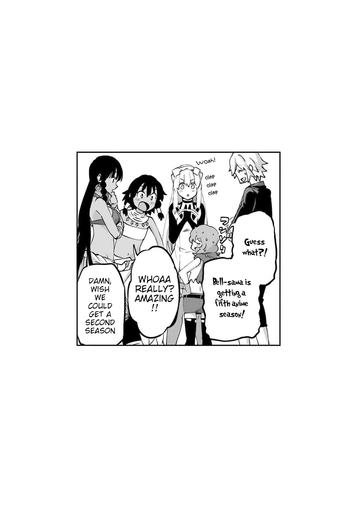 Dungeon ni Deai o Motomeru no wa Machigatte Iru Darou ka Gaiden - Sword Oratoria Chapter 114 page 46 - Chapter 114: Whispering