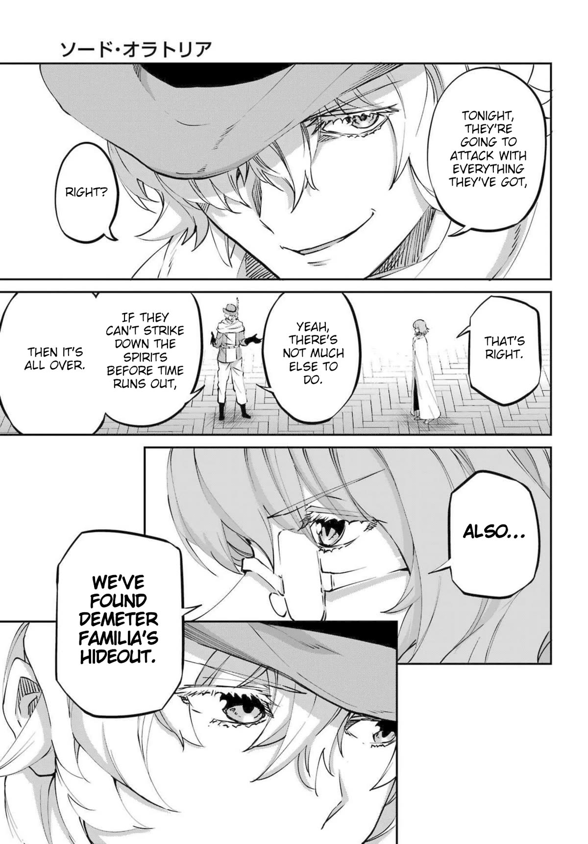 Dungeon ni Deai o Motomeru no wa Machigatte Iru Darou ka Gaiden - Sword Oratoria Chapter 115 page 36 - Chapter 115: Time Limit
