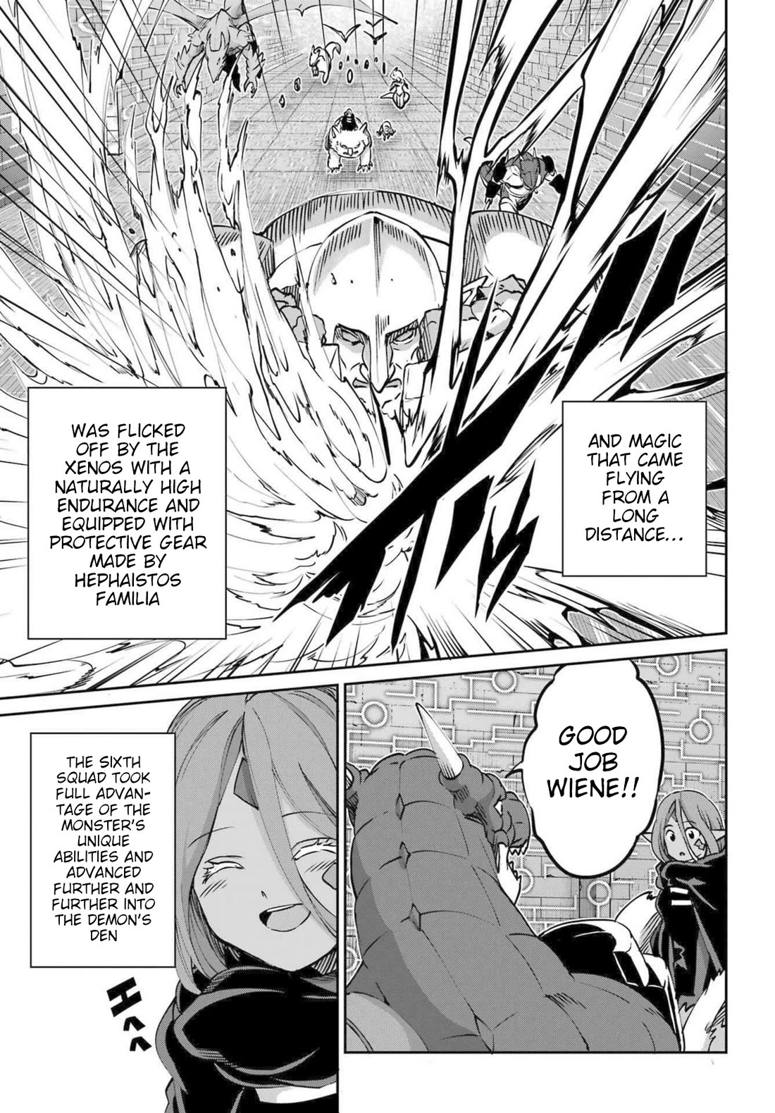 Dungeon ni Deai o Motomeru no wa Machigatte Iru Darou ka Gaiden - Sword Oratoria Chapter 117 page 34 - Chapter 117: Die Hard