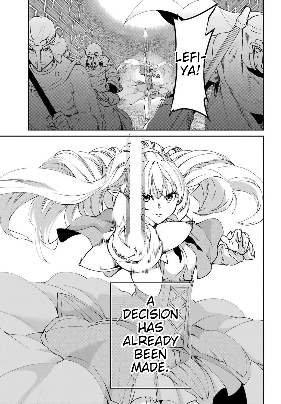 Dungeon ni Deai o Motomeru no wa Machigatte Iru Darou ka Gaiden - Sword Oratoria Chapter 117 page 38 - Chapter 117: Die Hard