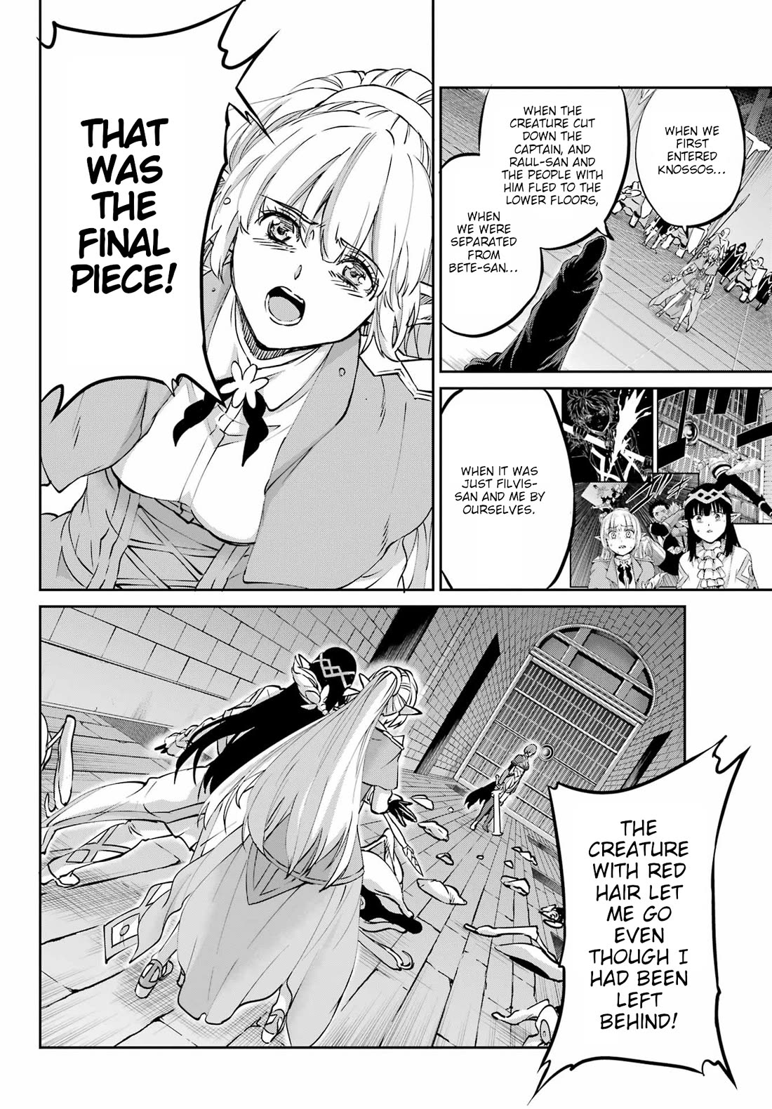 Dungeon ni Deai o Motomeru no wa Machigatte Iru Darou ka Gaiden - Sword Oratoria Chapter 122 page 34 - Chapter 122: Whodunit (Truth)