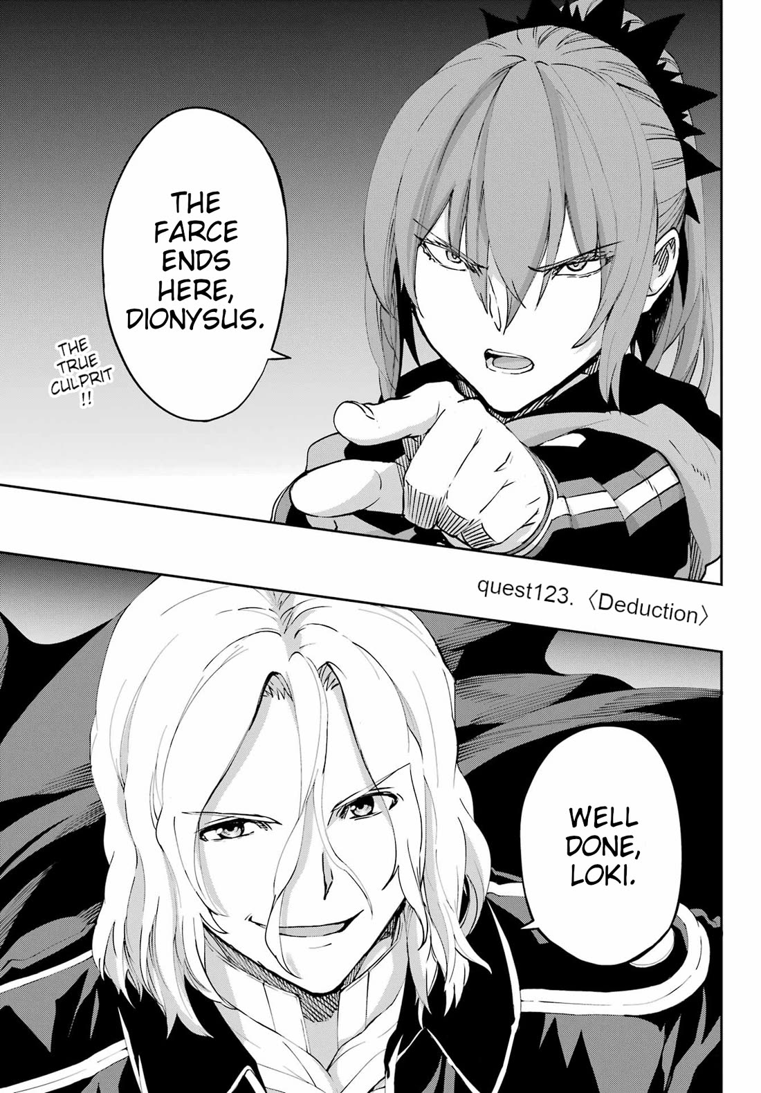 Dungeon ni Deai o Motomeru no wa Machigatte Iru Darou ka Gaiden - Sword Oratoria Chapter 123 page 1 - Chapter 123: Deduction