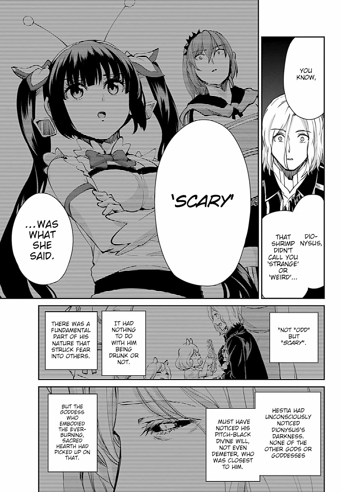 Dungeon ni Deai o Motomeru no wa Machigatte Iru Darou ka Gaiden - Sword Oratoria Chapter 123 page 31 - Chapter 123: Deduction