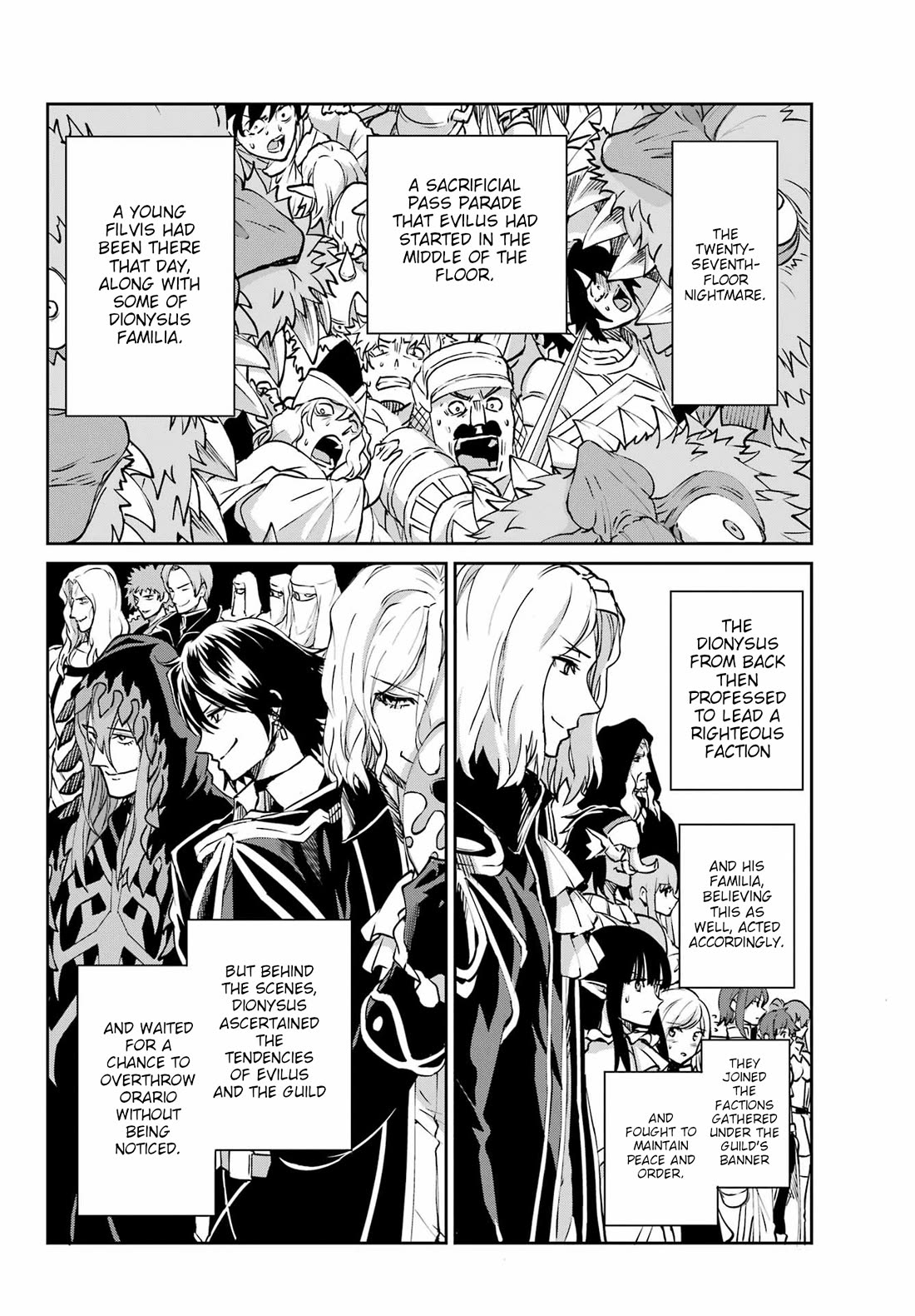 Dungeon ni Deai o Motomeru no wa Machigatte Iru Darou ka Gaiden - Sword Oratoria Chapter 123 page 43 - Chapter 123: Deduction