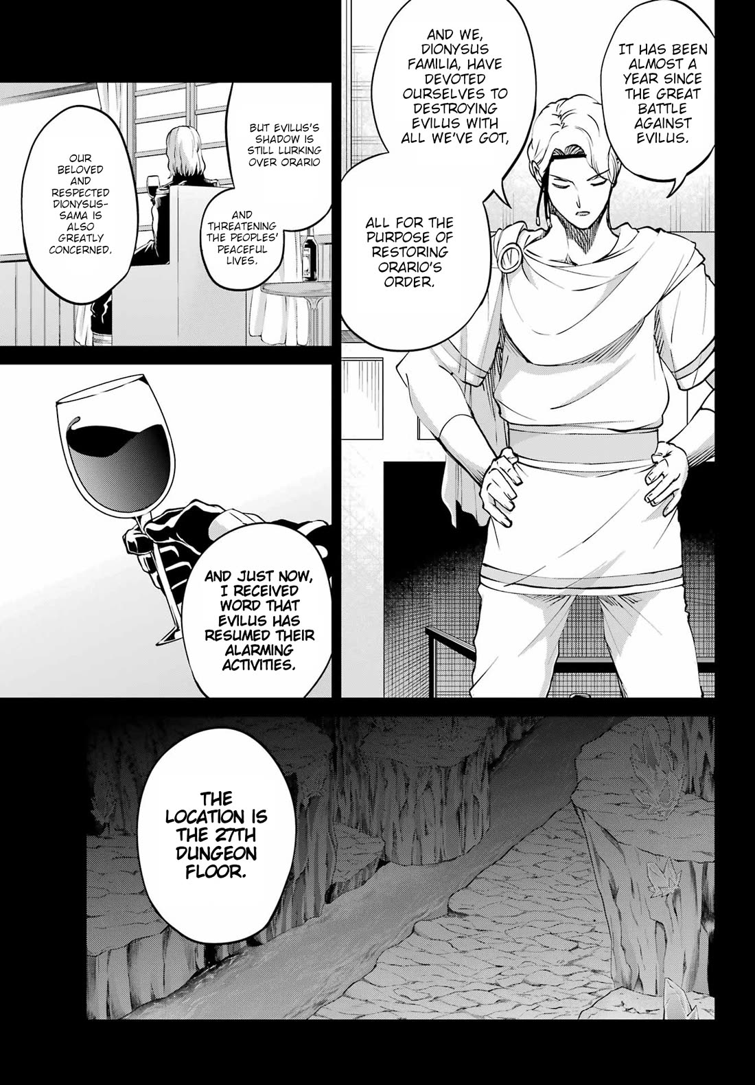 Dungeon ni Deai o Motomeru no wa Machigatte Iru Darou ka Gaiden - Sword Oratoria Chapter 124 page 3 - Chapter 124: Motive