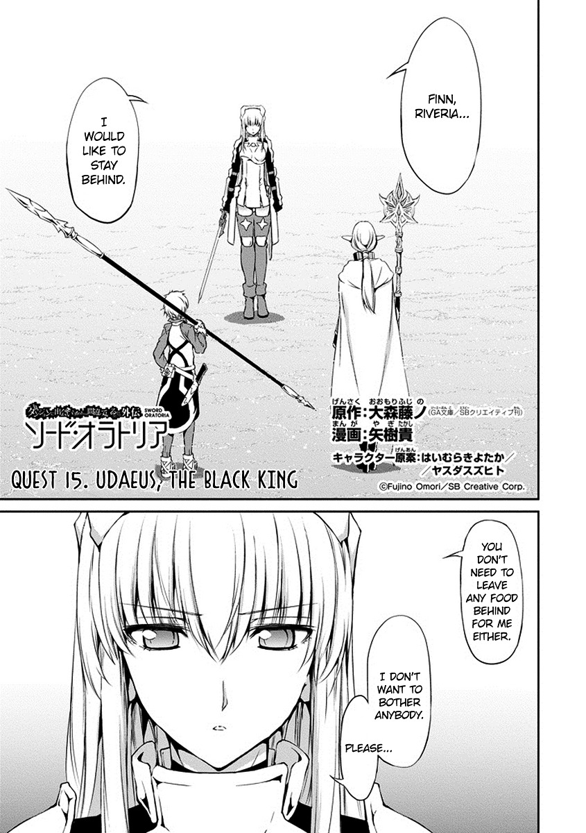 Dungeon ni Deai o Motomeru no wa Machigatte Iru Darou ka Gaiden - Sword Oratoria Chapter 15 page 3 - Chapter 15 :