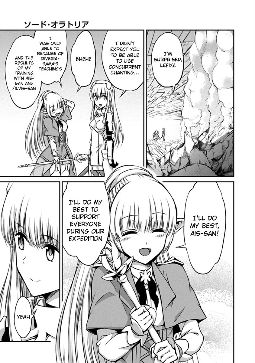 Dungeon ni Deai o Motomeru no wa Machigatte Iru Darou ka Gaiden - Sword Oratoria Chapter 33 page 8 - Chapter 33