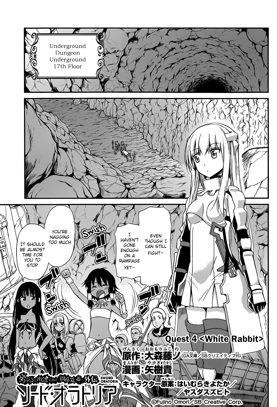 Dungeon ni Deai o Motomeru no wa Machigatte Iru Darou ka Gaiden - Sword Oratoria Chapter 4 page 2 - Chapter 4 :