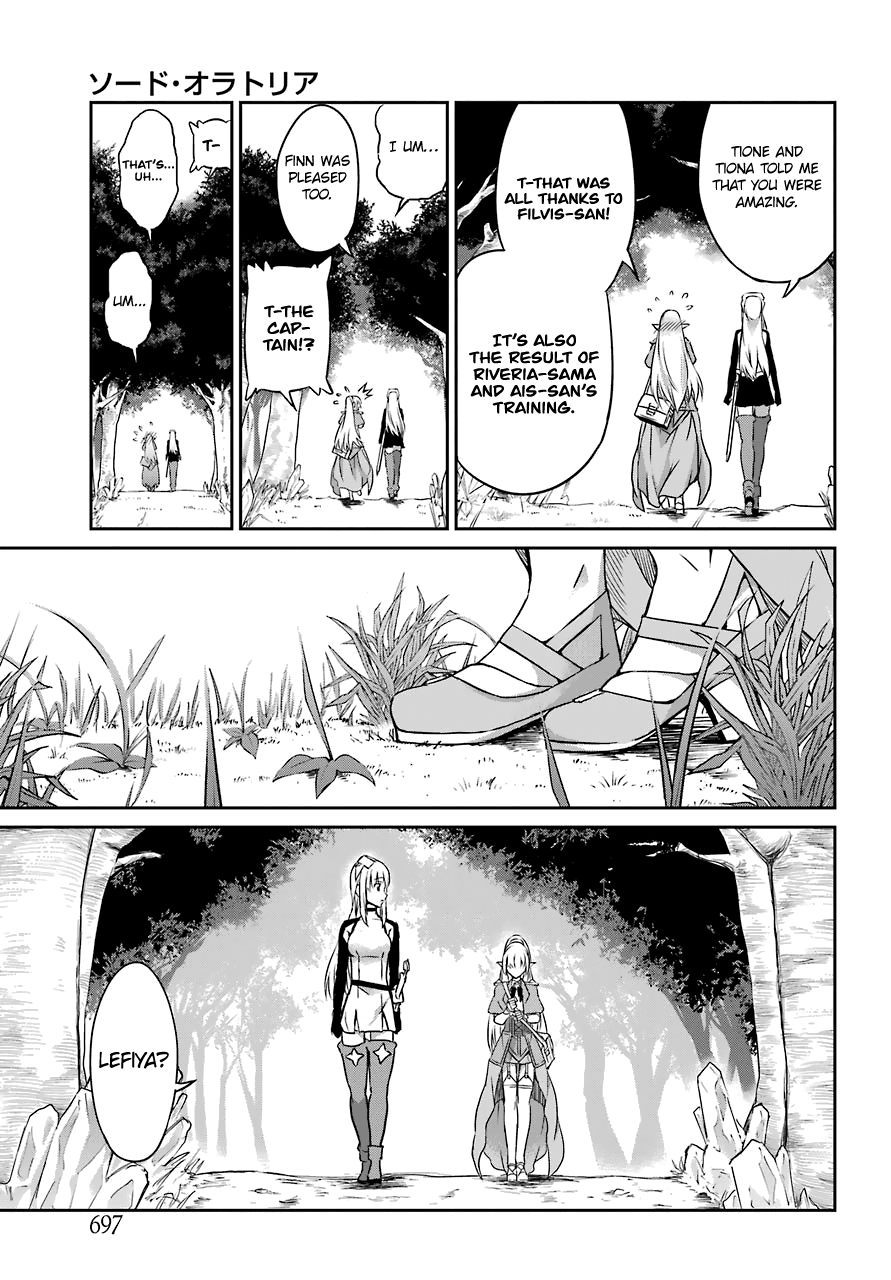 Dungeon ni Deai o Motomeru no wa Machigatte Iru Darou ka Gaiden - Sword Oratoria Chapter 41 page 26 - Chapter 41: Rest Time