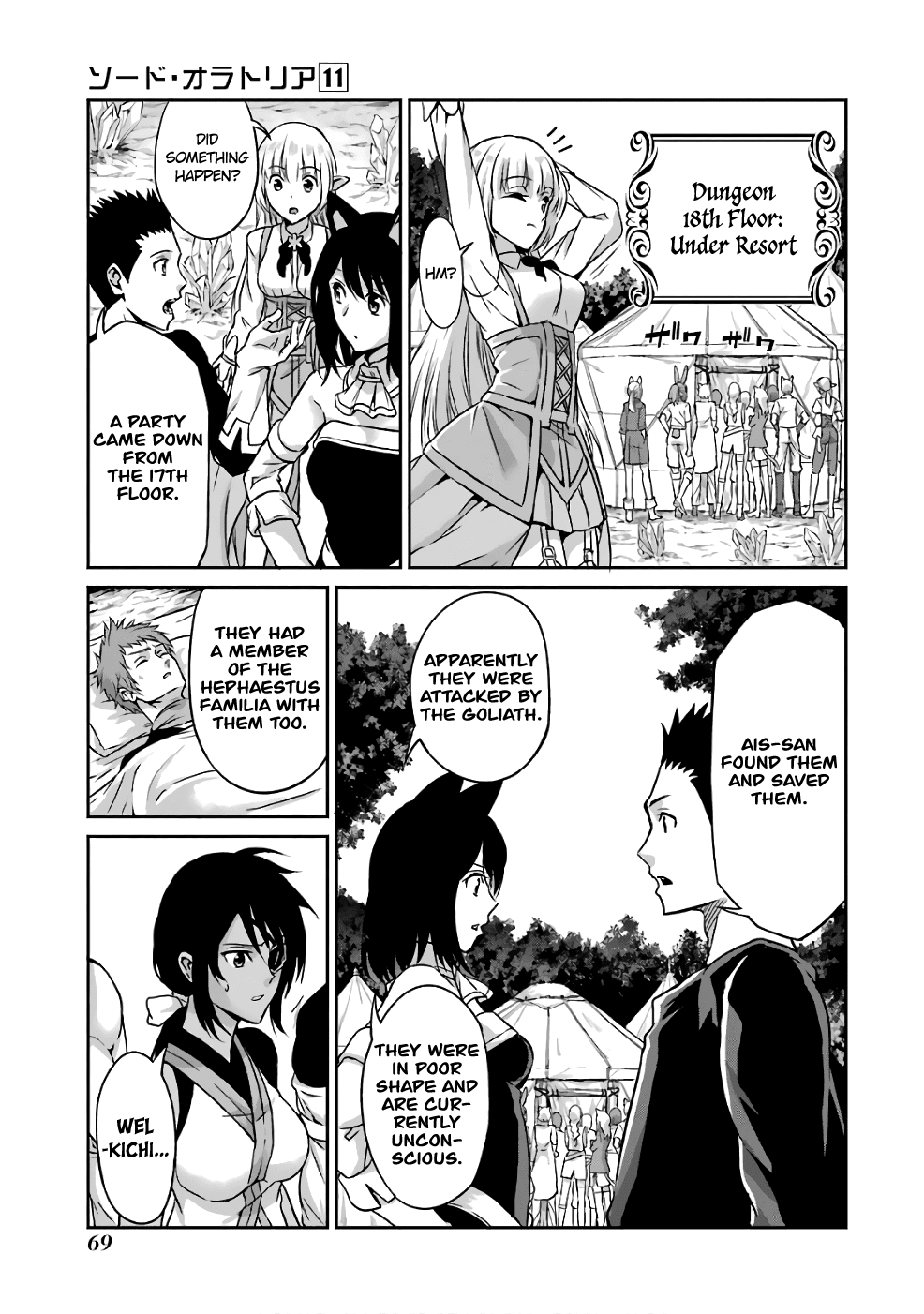 Dungeon ni Deai o Motomeru no wa Machigatte Iru Darou ka Gaiden - Sword Oratoria Chapter 42 page 34 - Chapter 42: Denatus