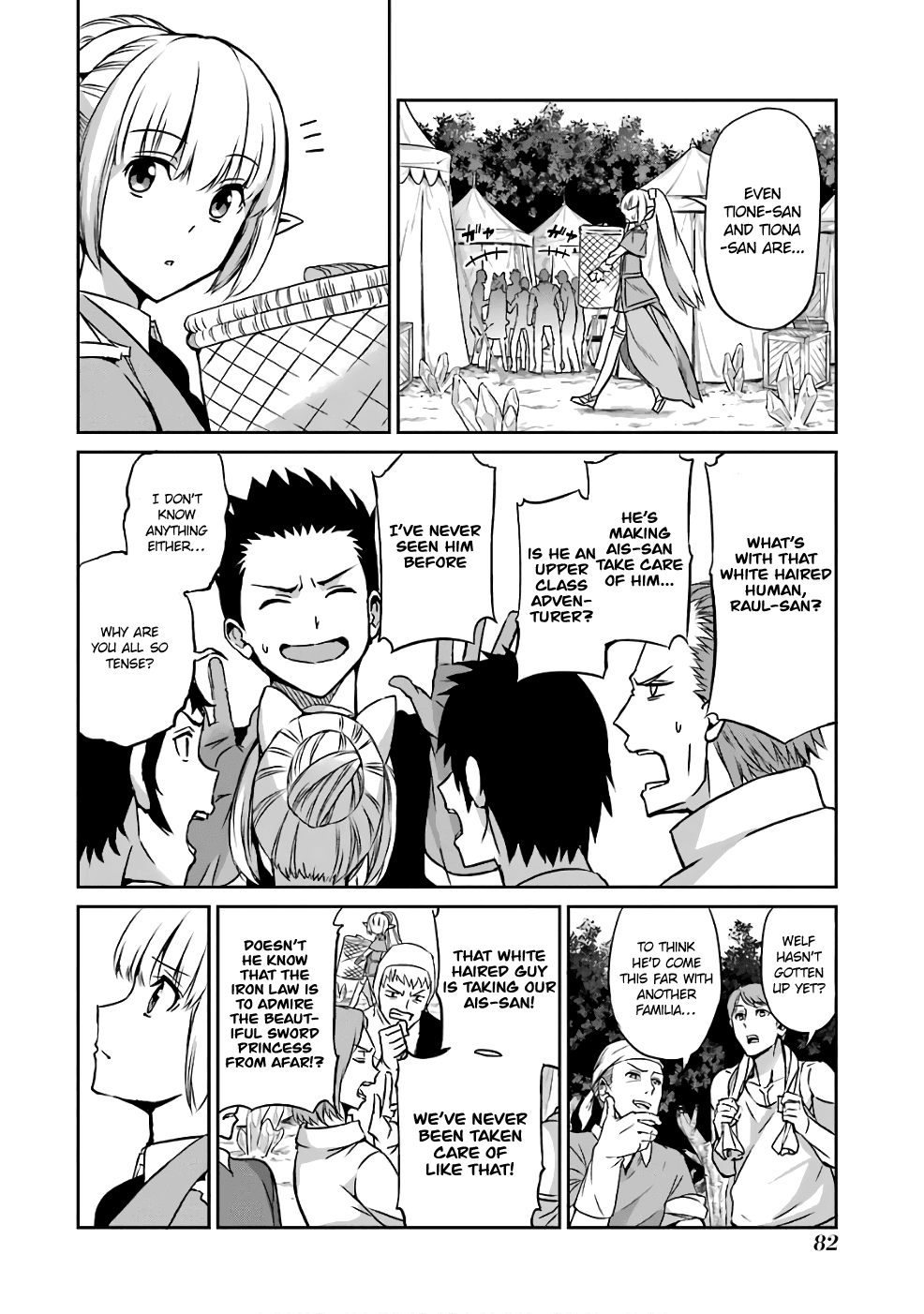 Dungeon ni Deai o Motomeru no wa Machigatte Iru Darou ka Gaiden - Sword Oratoria Chapter 43 page 13 - Chapter 43: Healthy Day