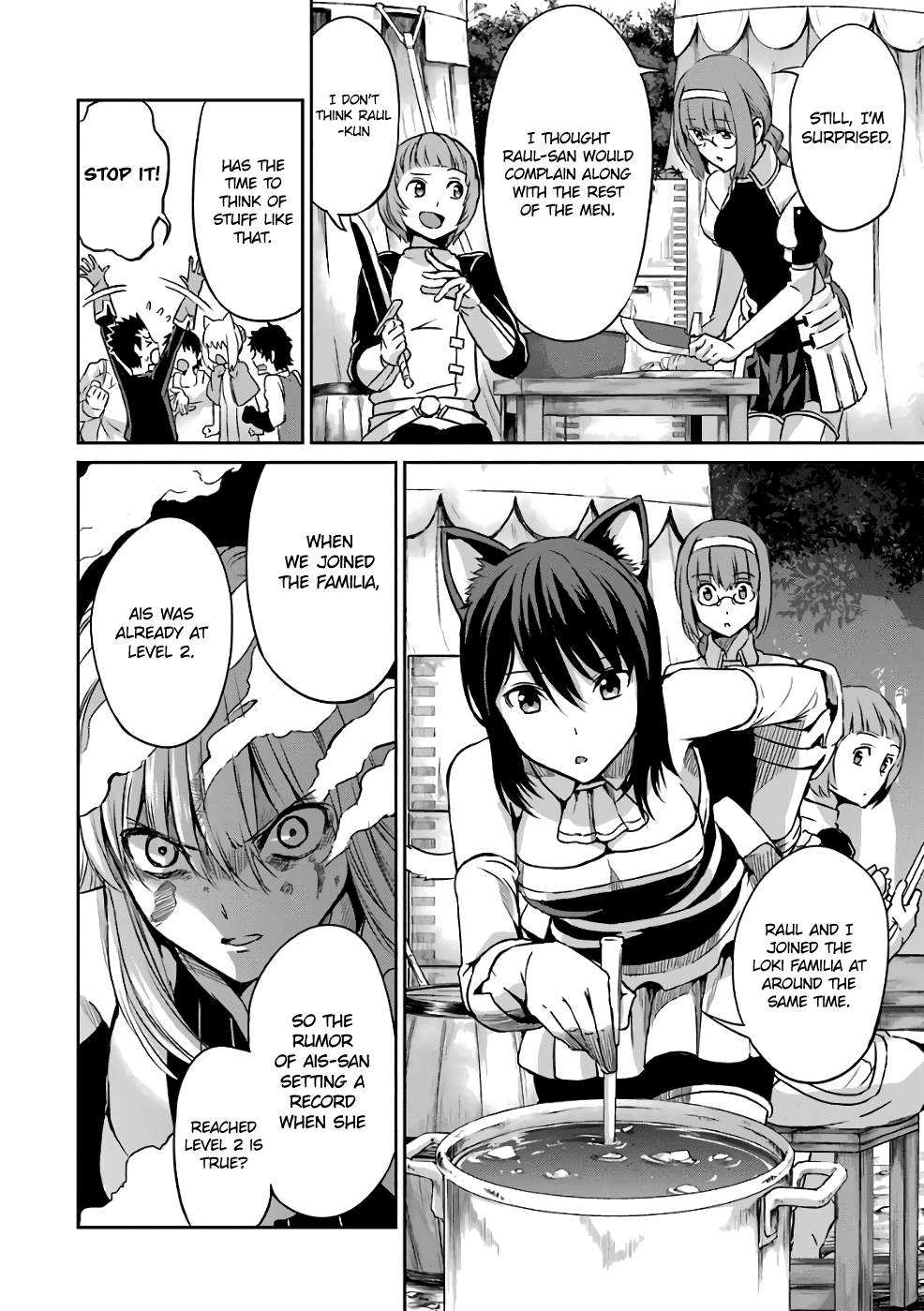 Dungeon ni Deai o Motomeru no wa Machigatte Iru Darou ka Gaiden - Sword Oratoria Chapter 43 page 15 - Chapter 43: Healthy Day