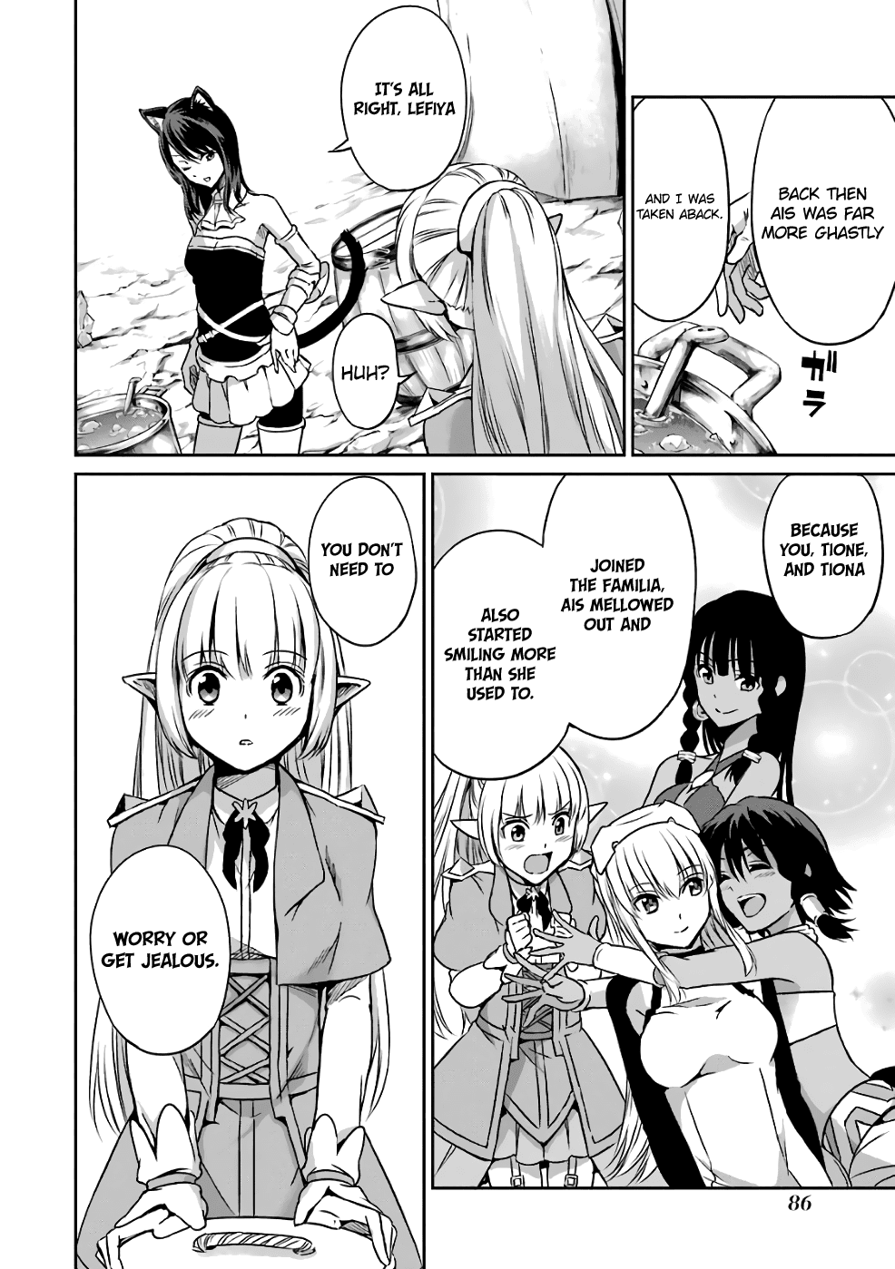 Dungeon ni Deai o Motomeru no wa Machigatte Iru Darou ka Gaiden - Sword Oratoria Chapter 43 page 17 - Chapter 43: Healthy Day