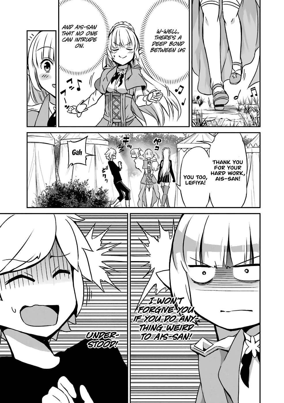 Dungeon ni Deai o Motomeru no wa Machigatte Iru Darou ka Gaiden - Sword Oratoria Chapter 43 page 18 - Chapter 43: Healthy Day