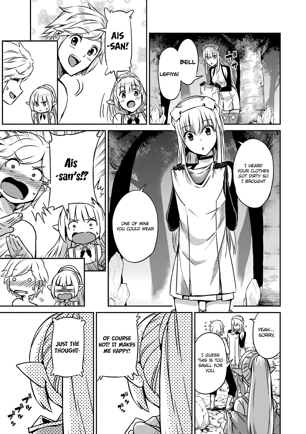 Dungeon ni Deai o Motomeru no wa Machigatte Iru Darou ka Gaiden - Sword Oratoria Chapter 43 page 30 - Chapter 43: Healthy Day