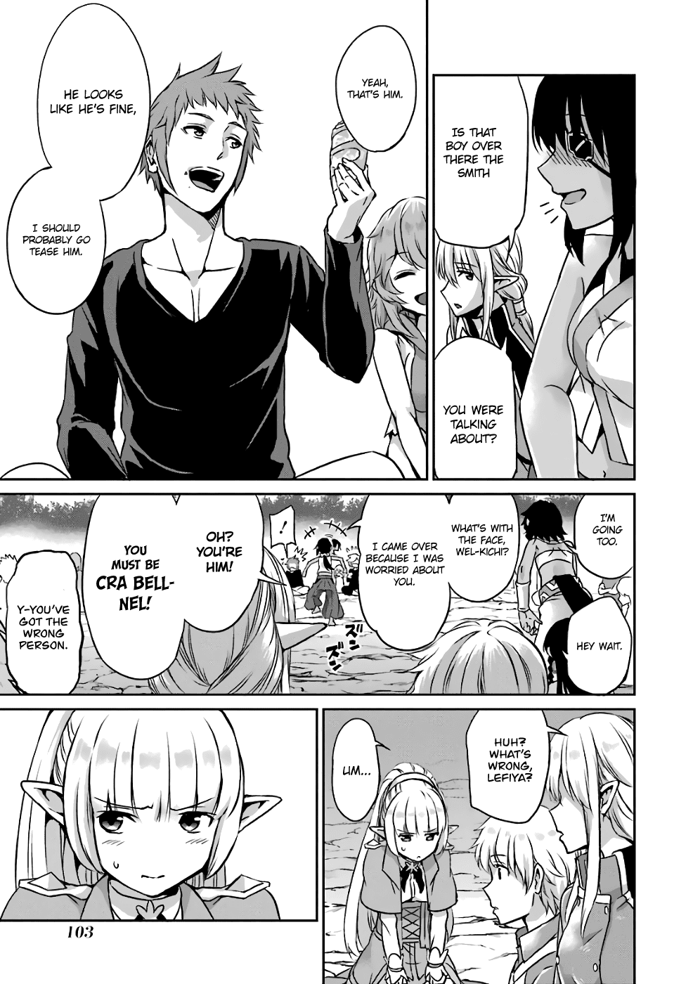 Dungeon ni Deai o Motomeru no wa Machigatte Iru Darou ka Gaiden - Sword Oratoria Chapter 43 page 34 - Chapter 43: Healthy Day