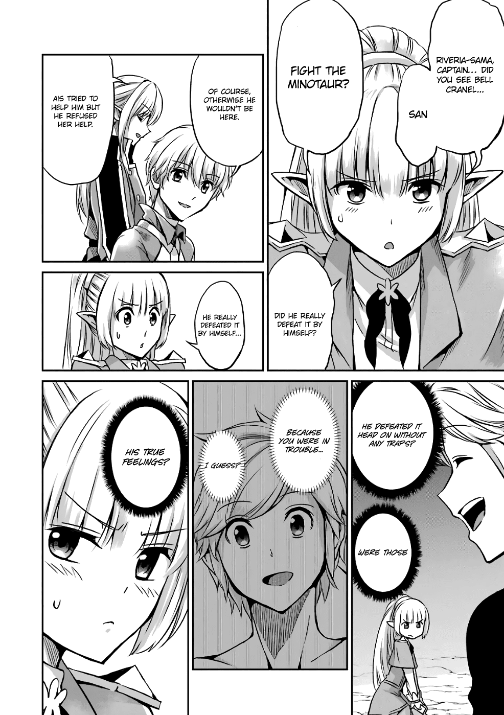 Dungeon ni Deai o Motomeru no wa Machigatte Iru Darou ka Gaiden - Sword Oratoria Chapter 43 page 35 - Chapter 43: Healthy Day