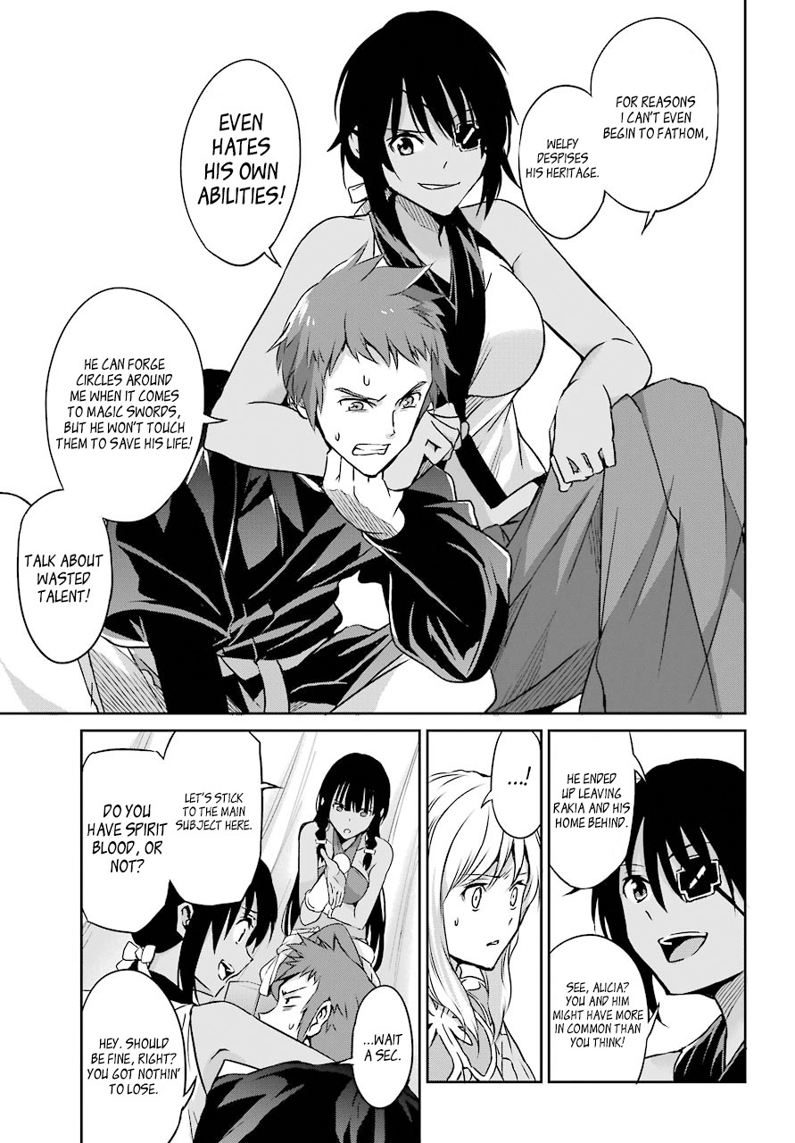 Dungeon ni Deai o Motomeru no wa Machigatte Iru Darou ka Gaiden - Sword Oratoria Chapter 44 page 11 - Chapter 44: Visitor