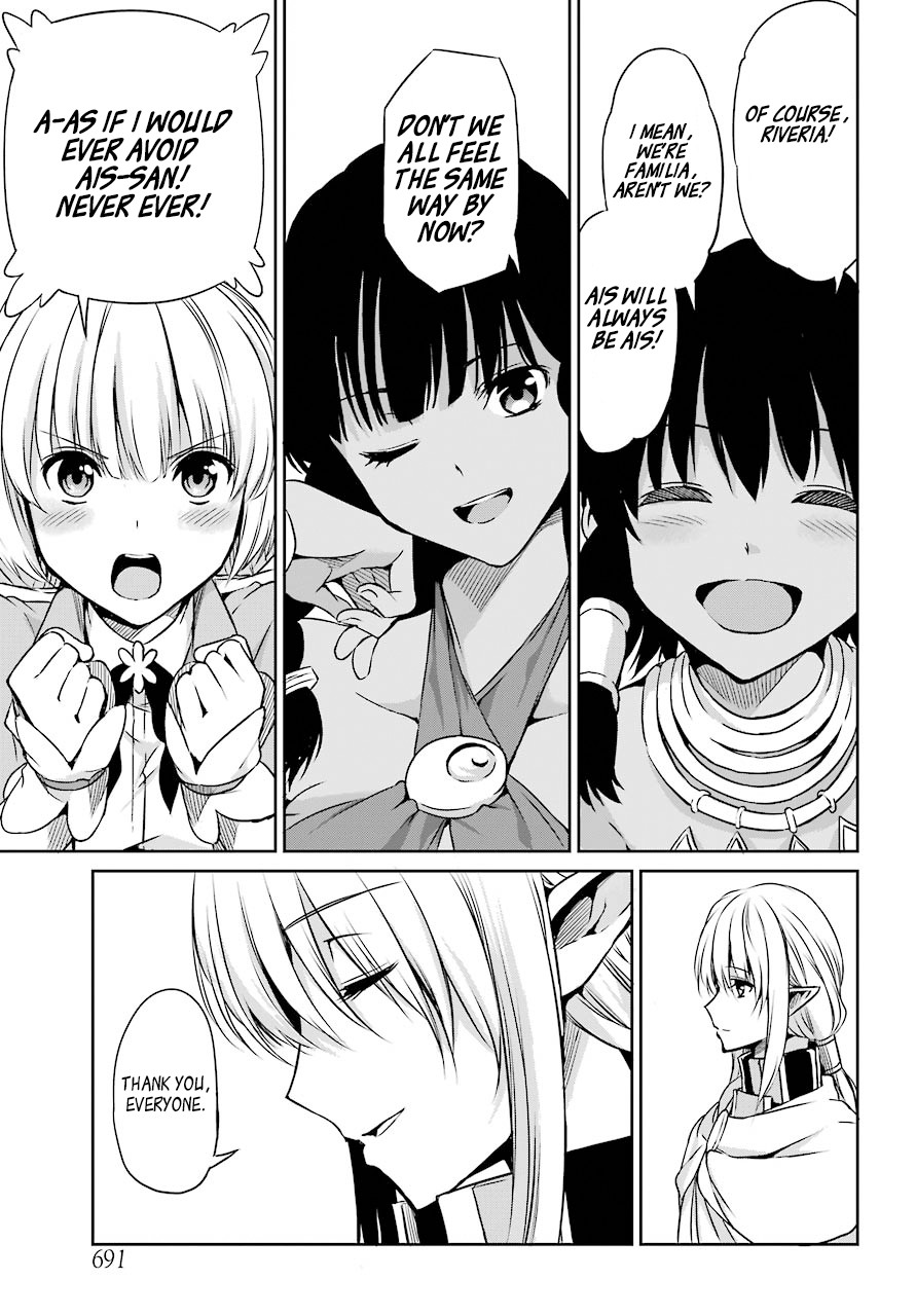 Dungeon ni Deai o Motomeru no wa Machigatte Iru Darou ka Gaiden - Sword Oratoria Chapter 44 page 23 - Chapter 44: Visitor