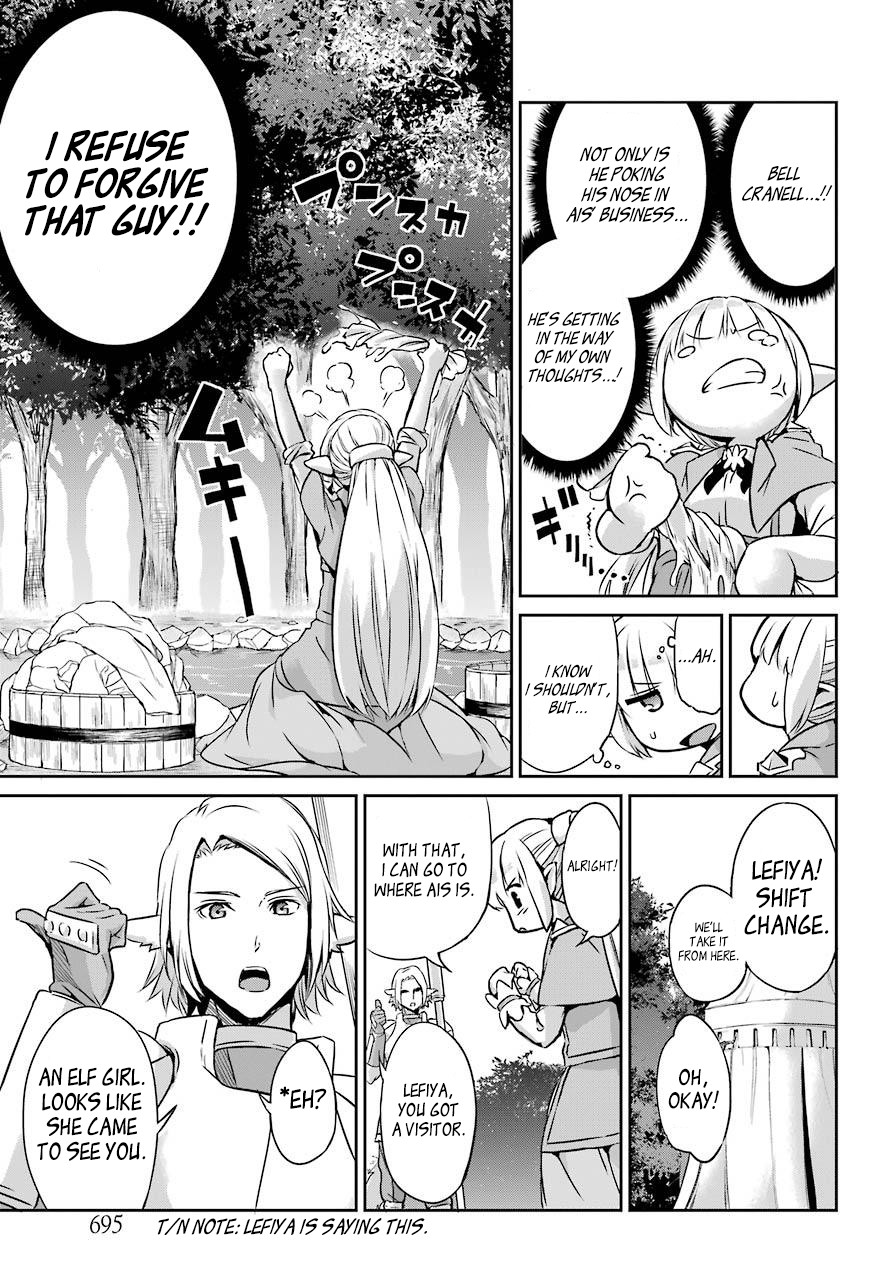 Dungeon ni Deai o Motomeru no wa Machigatte Iru Darou ka Gaiden - Sword Oratoria Chapter 44 page 27 - Chapter 44: Visitor
