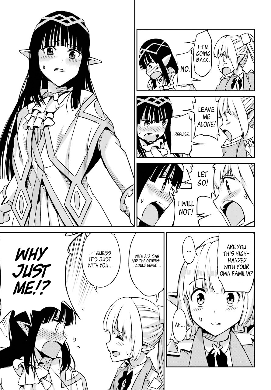 Dungeon ni Deai o Motomeru no wa Machigatte Iru Darou ka Gaiden - Sword Oratoria Chapter 44 page 33 - Chapter 44: Visitor