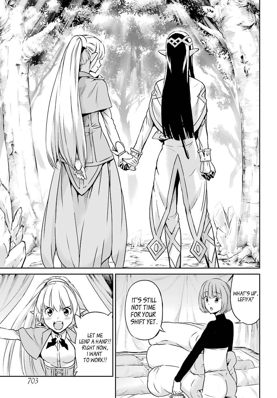 Dungeon ni Deai o Motomeru no wa Machigatte Iru Darou ka Gaiden - Sword Oratoria Chapter 44 page 35 - Chapter 44: Visitor