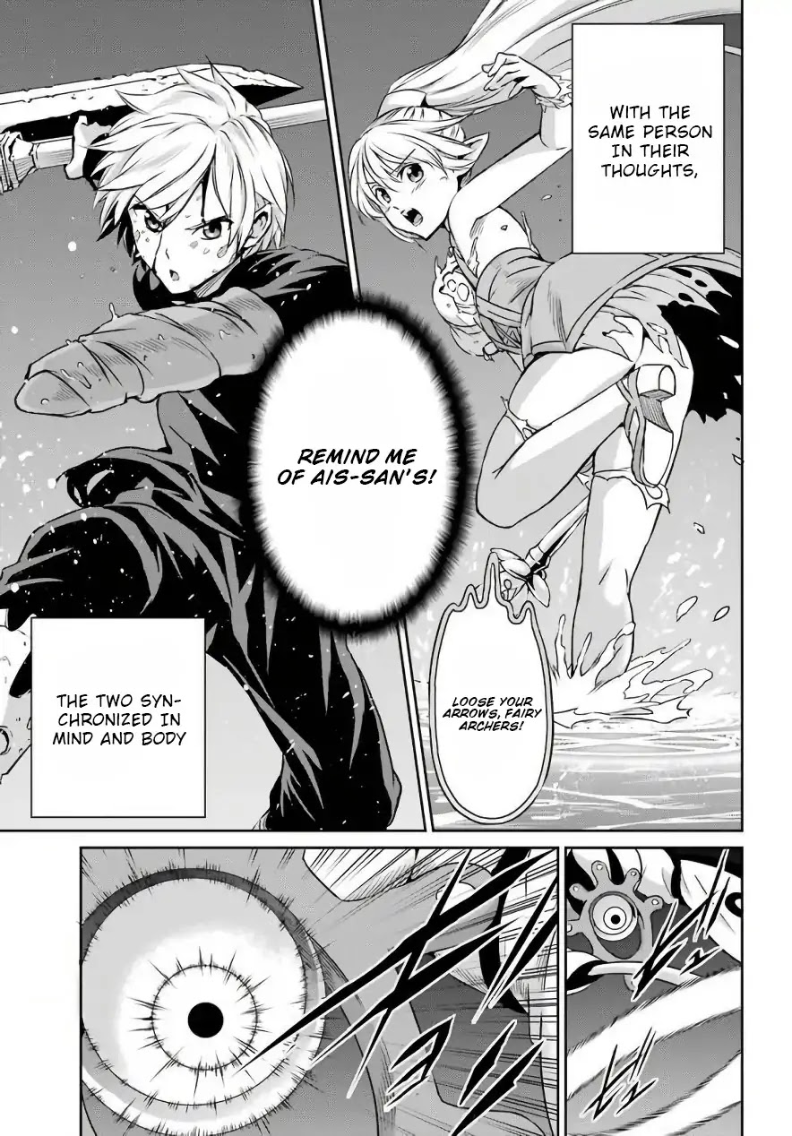 Dungeon ni Deai o Motomeru no wa Machigatte Iru Darou ka Gaiden - Sword Oratoria Chapter 47 page 7 - Chapter 47: Co-op