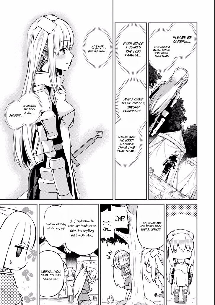 Dungeon ni Deai o Motomeru no wa Machigatte Iru Darou ka Gaiden - Sword Oratoria Chapter 48 page 17 - Chapter 48: Signs