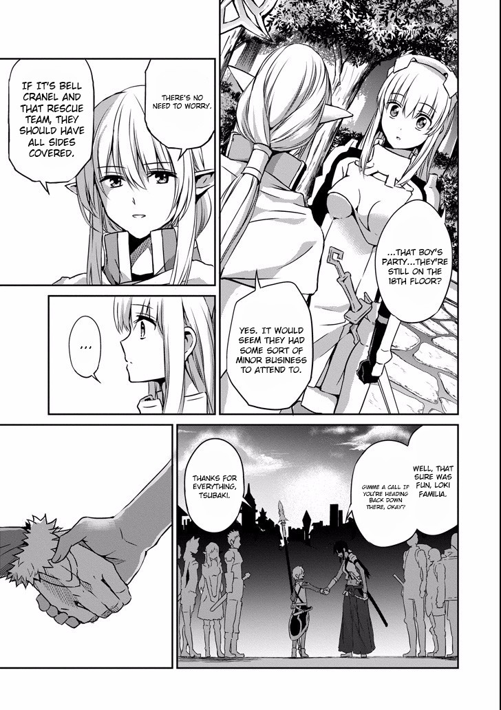 Dungeon ni Deai o Motomeru no wa Machigatte Iru Darou ka Gaiden - Sword Oratoria Chapter 48 page 28 - Chapter 48: Signs