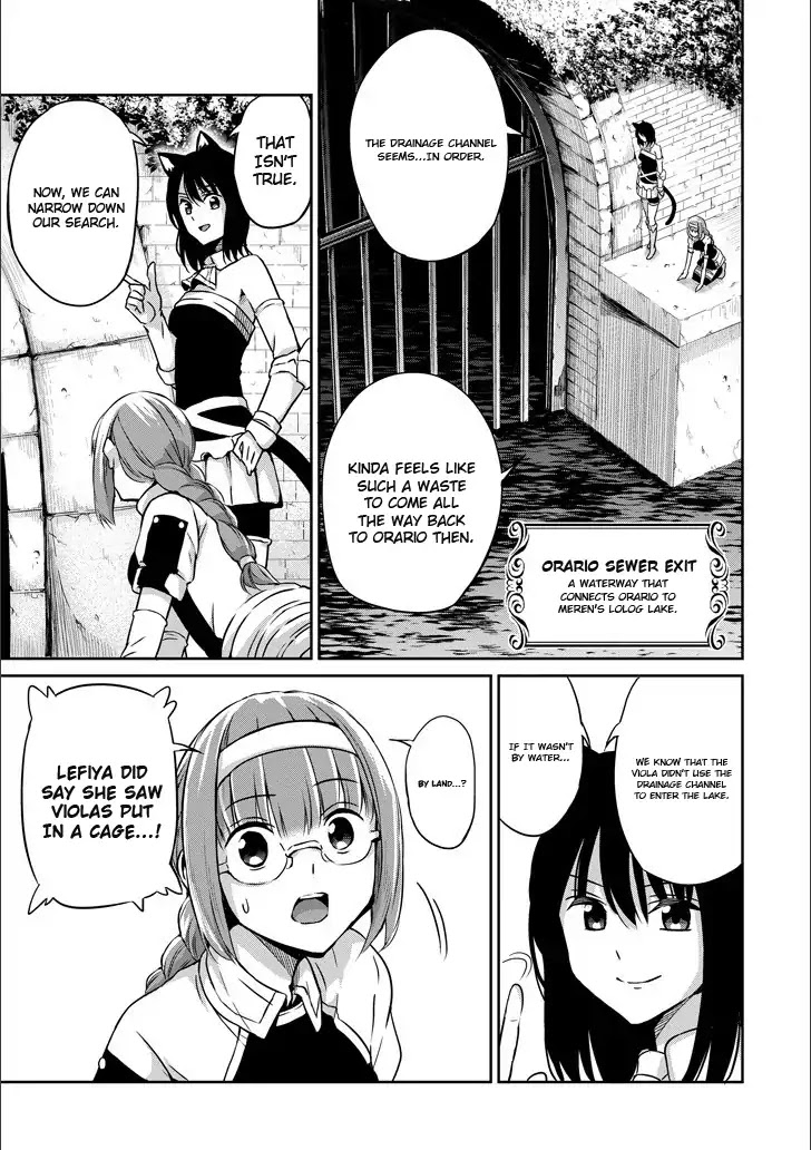 Dungeon ni Deai o Motomeru no wa Machigatte Iru Darou ka Gaiden - Sword Oratoria Chapter 50 page 13 - Chapter 50: Inquiry