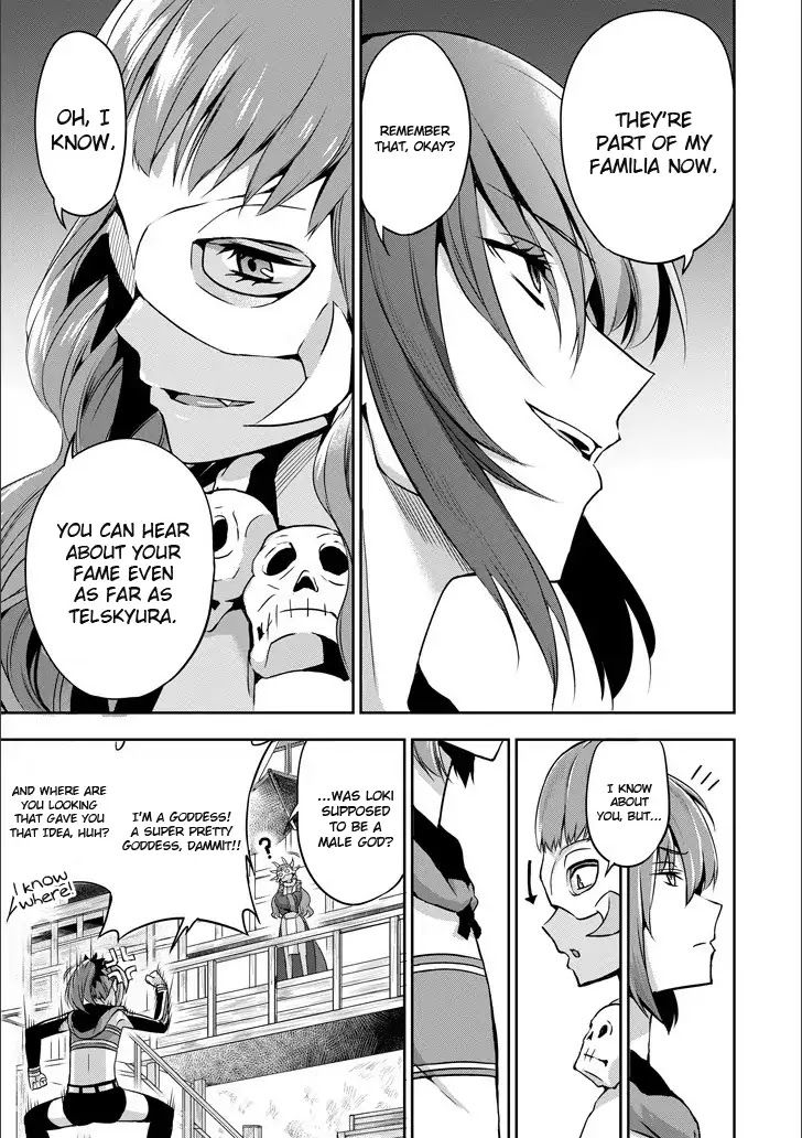 Dungeon ni Deai o Motomeru no wa Machigatte Iru Darou ka Gaiden - Sword Oratoria Chapter 50 page 40 - Chapter 50: Inquiry