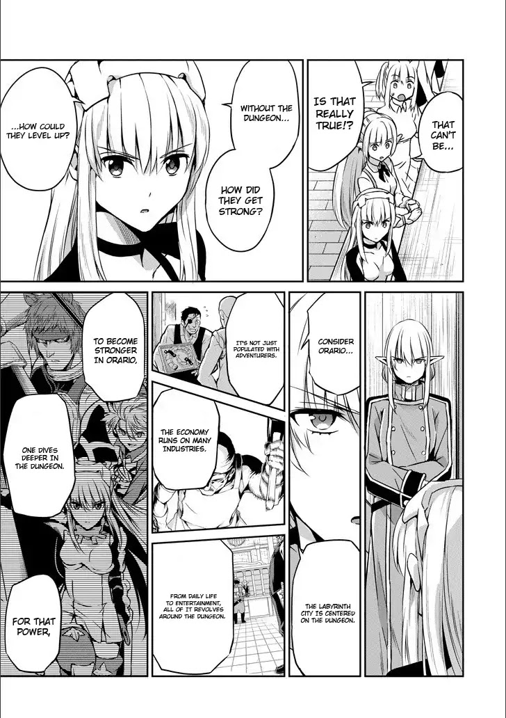Dungeon ni Deai o Motomeru no wa Machigatte Iru Darou ka Gaiden - Sword Oratoria Chapter 50 page 5 - Chapter 50: Inquiry