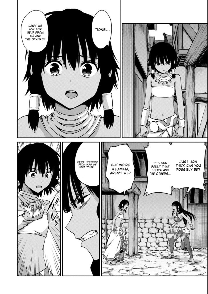 Dungeon ni Deai o Motomeru no wa Machigatte Iru Darou ka Gaiden - Sword Oratoria Chapter 52 page 34 - Chapter 52: Hostage