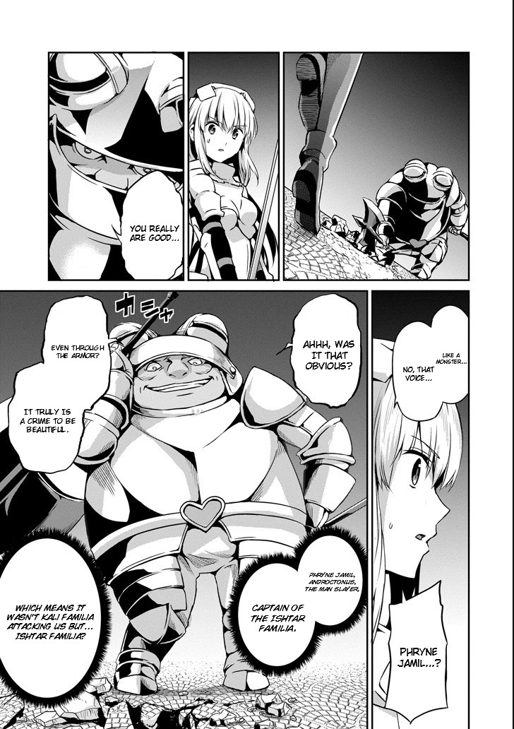 Dungeon ni Deai o Motomeru no wa Machigatte Iru Darou ka Gaiden - Sword Oratoria Chapter 54 page 27 - Chapter 54: War Party