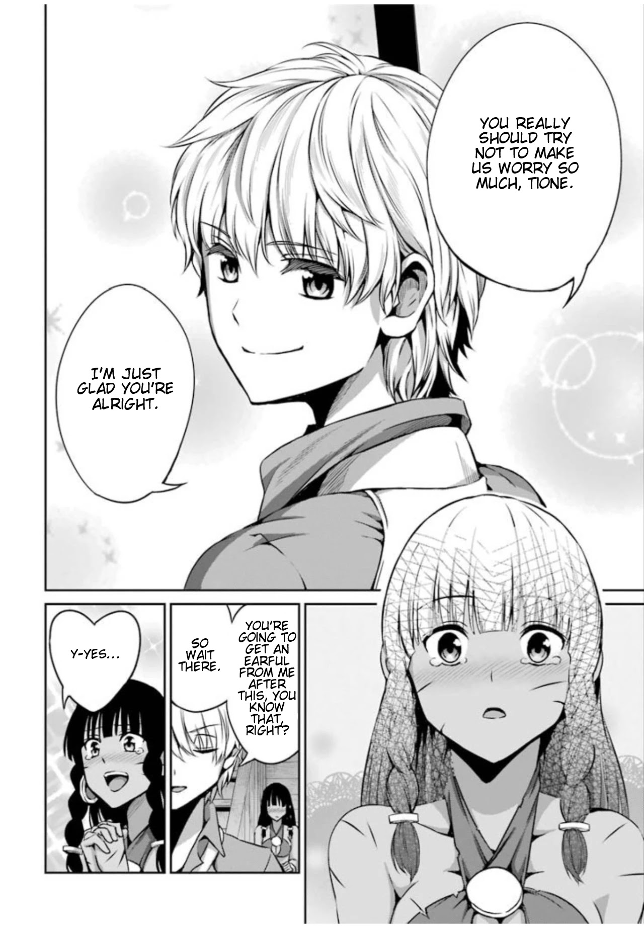 Dungeon ni Deai o Motomeru no wa Machigatte Iru Darou ka Gaiden - Sword Oratoria Chapter 58 page 30 - Chapter 58: Blue Sky