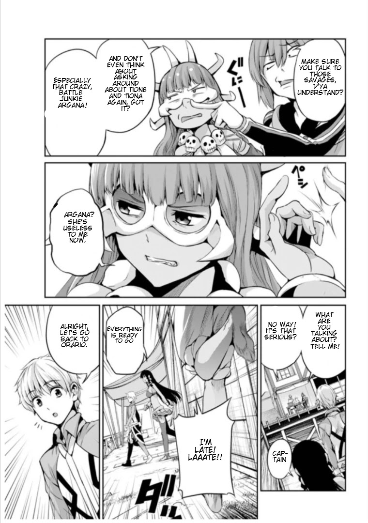 Dungeon ni Deai o Motomeru no wa Machigatte Iru Darou ka Gaiden - Sword Oratoria Chapter 59 page 8 - Chapter 59: Cleanup