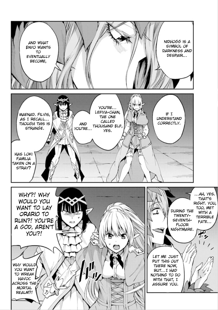Dungeon ni Deai o Motomeru no wa Machigatte Iru Darou ka Gaiden - Sword Oratoria Chapter 64 page 29 - Chapter 64: Thanatos