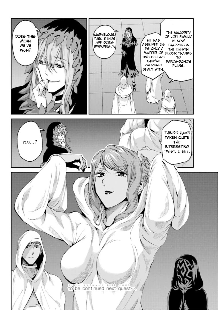 Dungeon ni Deai o Motomeru no wa Machigatte Iru Darou ka Gaiden - Sword Oratoria Chapter 64 page 37 - Chapter 64: Thanatos